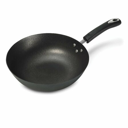 Starfrit Light Nonstick Cast Iron Wok with Bakelite Handle 12-In. 030070-003-0000